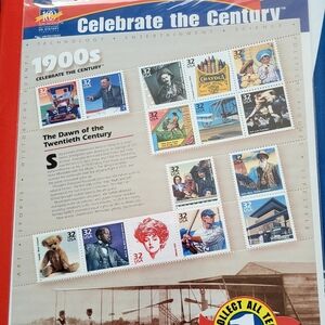 Celebrate the Century 1900s Stamp Sheet